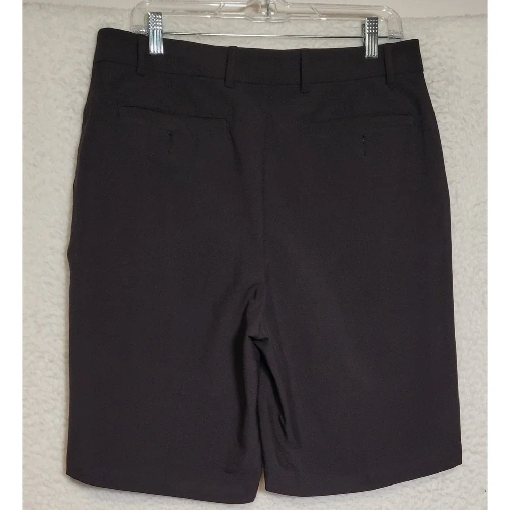 Tommy Armour Mens Golf Shorts Size 34‎ Black Pleated Polyester Spandex 1188